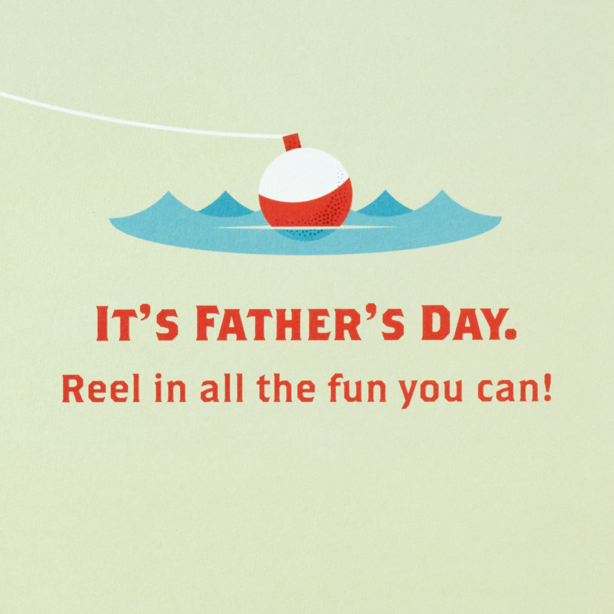 Fathers Day Card with Removable Tin Sign (Gone Fishing)