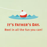 Fathers Day Card with Removable Tin Sign (Gone Fishing)