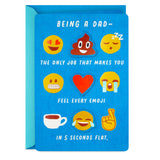 Fathers Day Card (Removable Emoji Magnets)