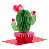 Paper Wonder Pop Up Valentines Day Card (Cactus)