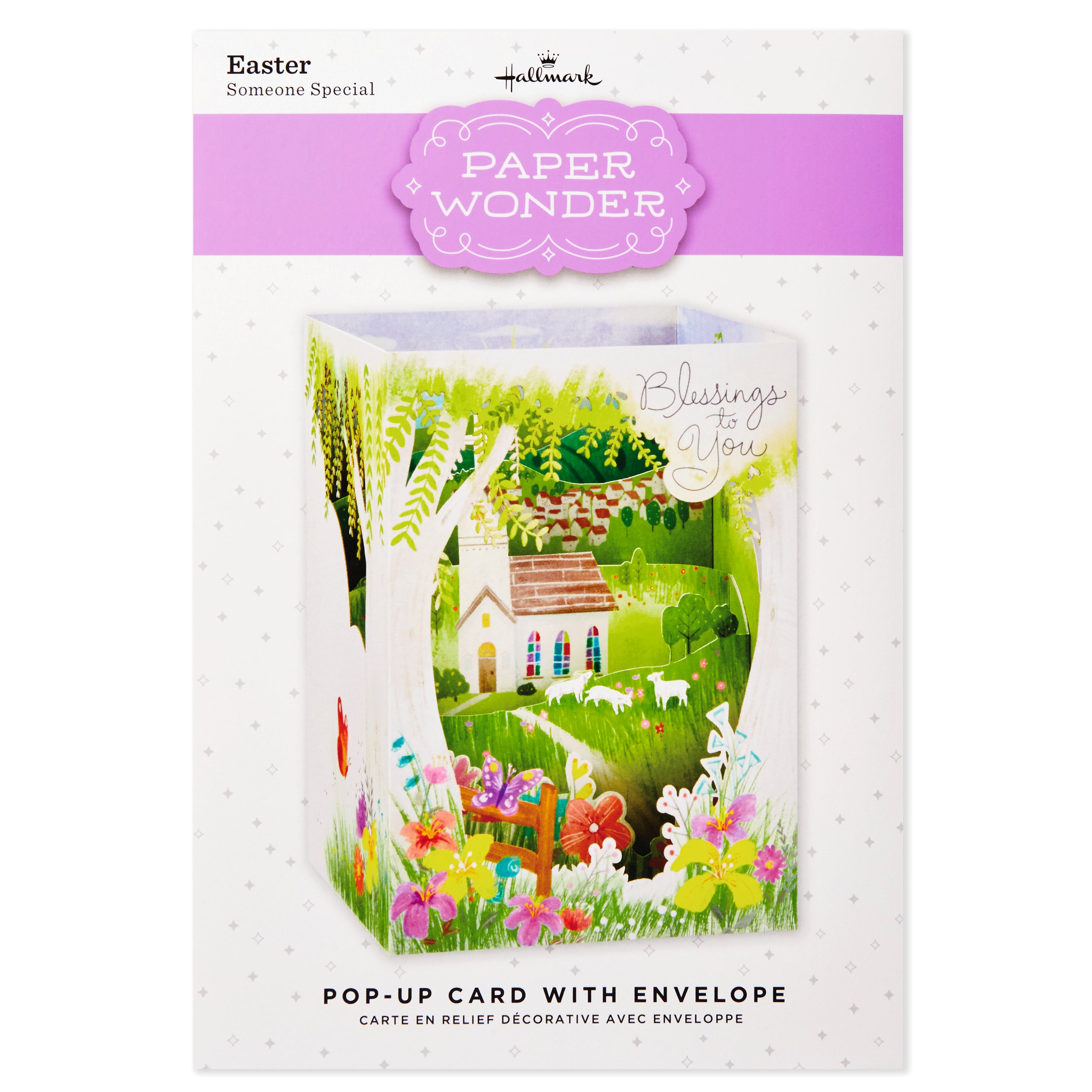 Paper Wonder Displayable Pop Up Easter Card (Blessings to You Church)