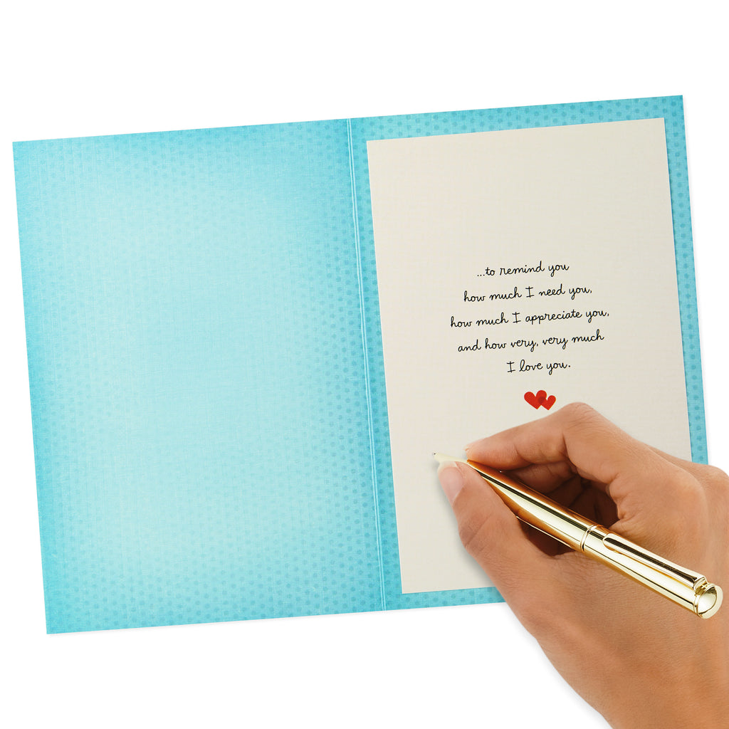 Everyday Love Card, Romantic Birthday Card, or Anniversary Card (Love Note)
