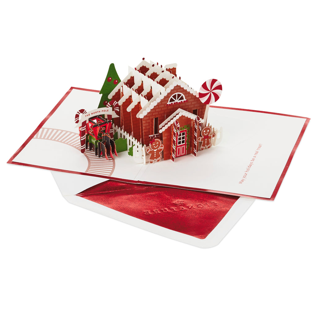 Signature Paper Wonder Pop Up Christmas Card (Gingerbread)