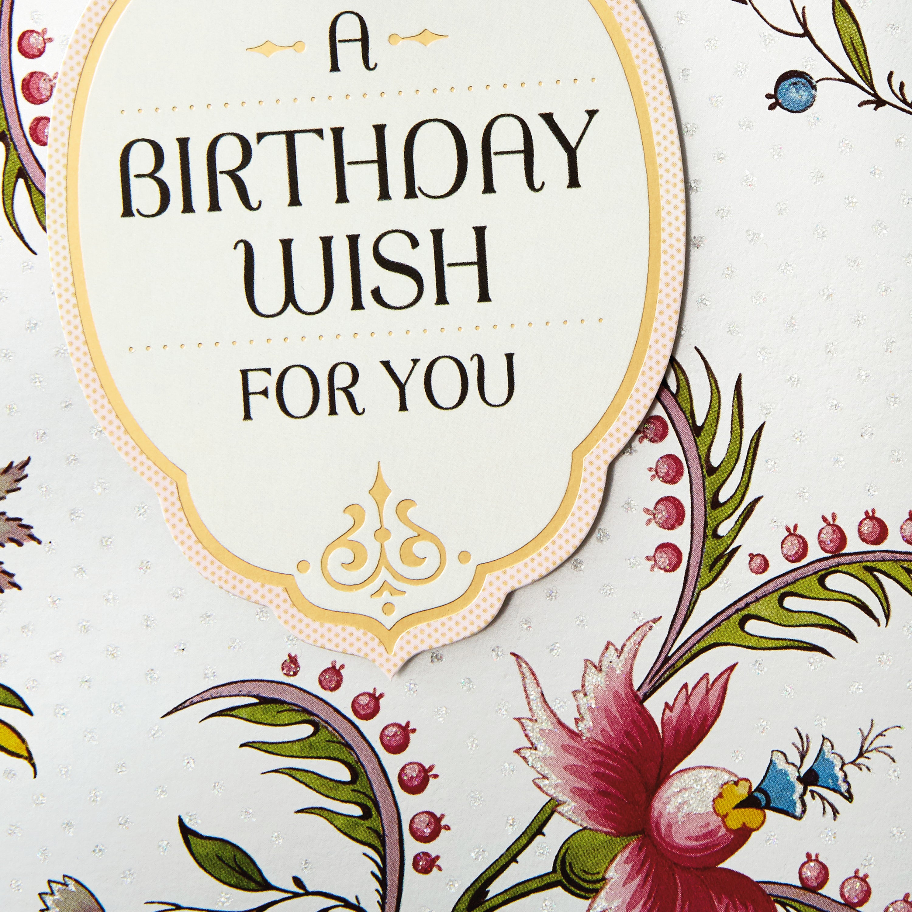 Golden Thread Birthday Card (A Birthday Wish)