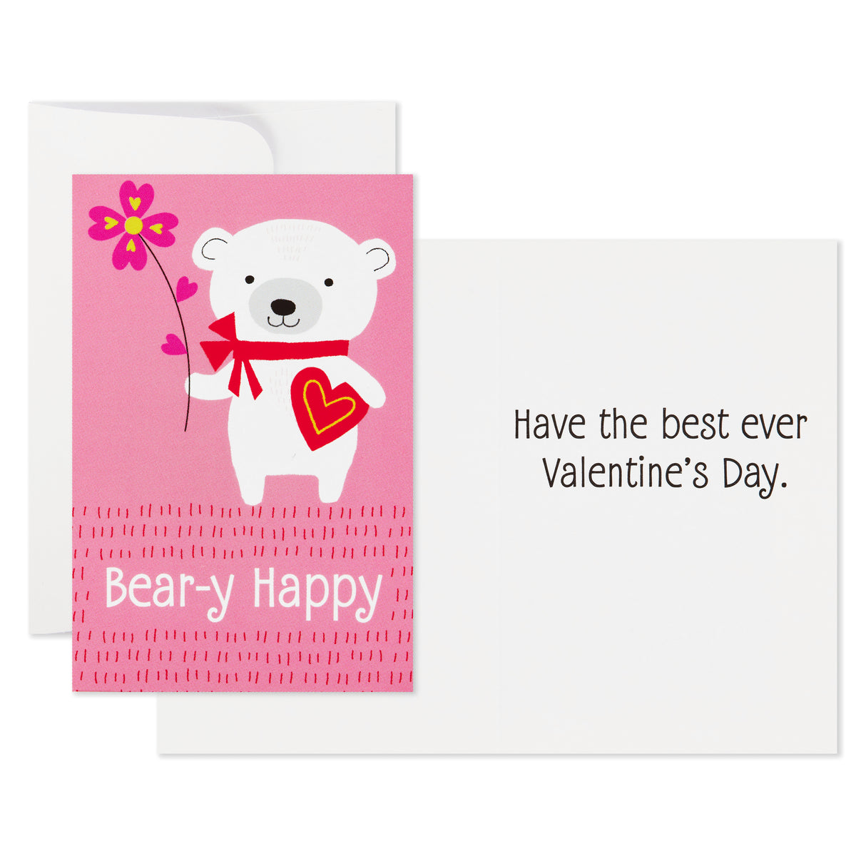 Assorted Valentines Day Cards for Kids, 12 Cards with Envelopes (Unicorns, Bears, Llamas)