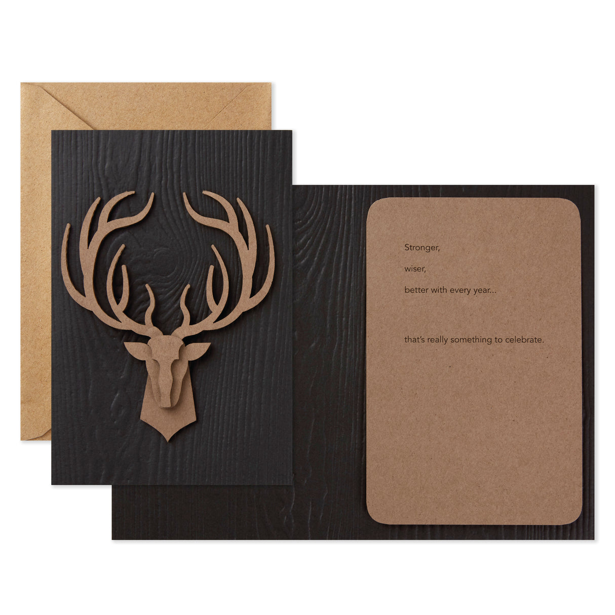 Signature Birthday Card for Men (Deer Head)