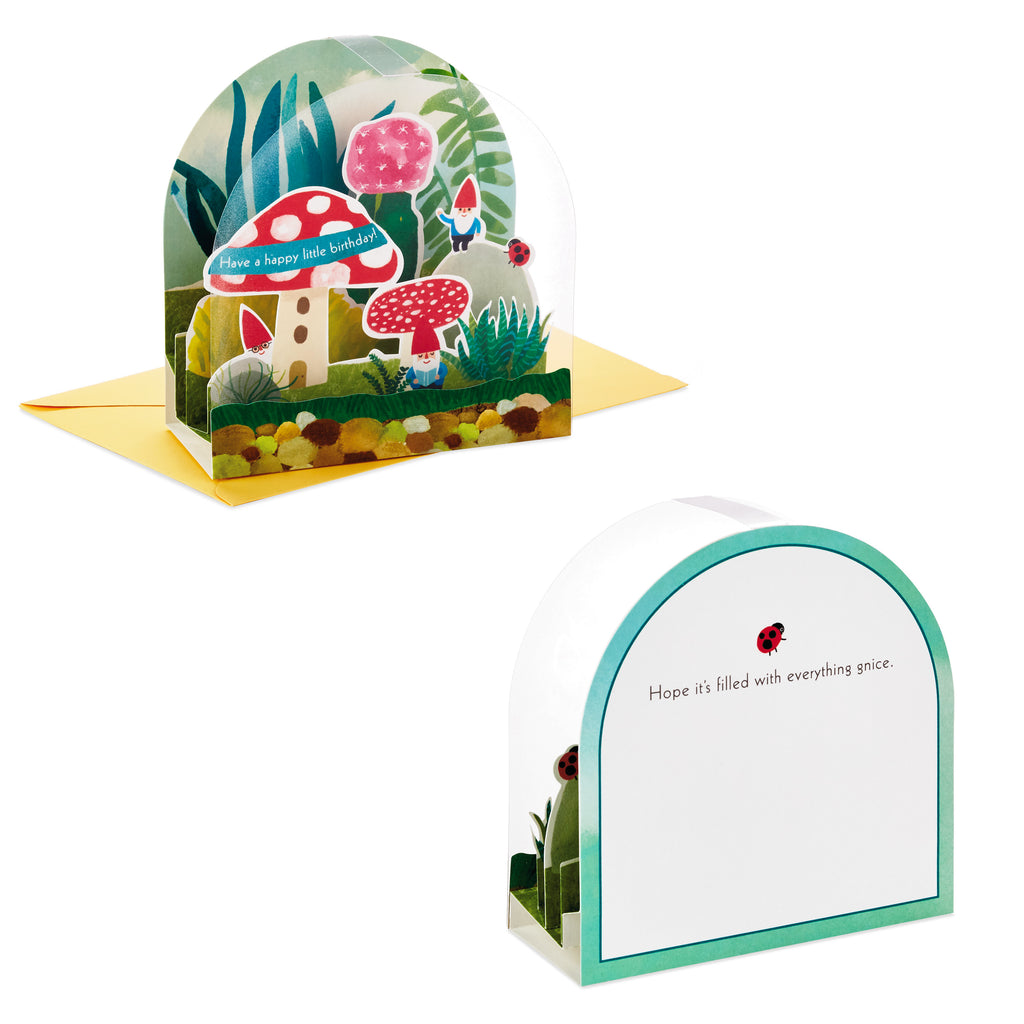  Paper Wonder Displayable Pop Up Birthday Card (Gnomes)
