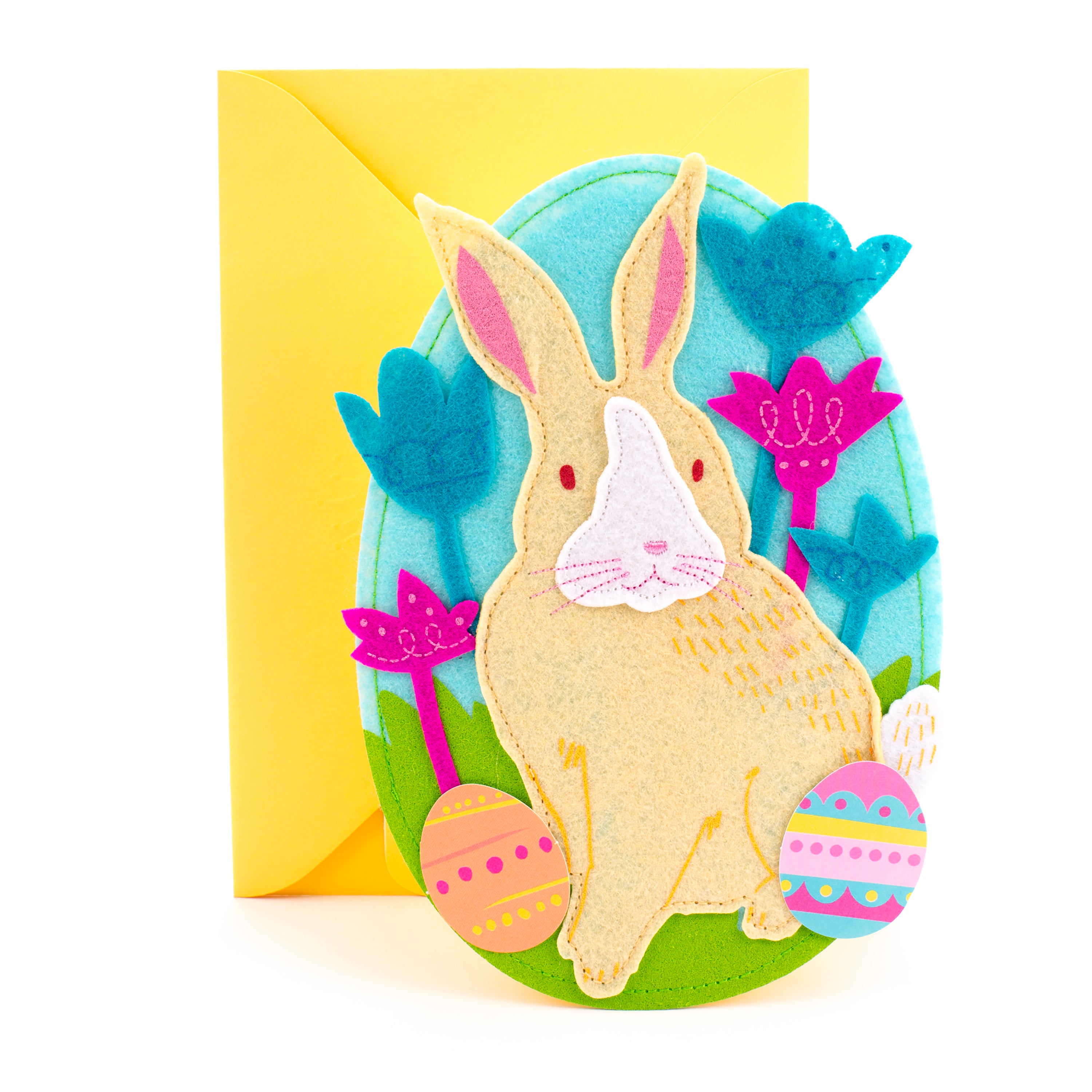 Easter Card with Sound (Felt Bunny Plays "You Are My Sunshine")