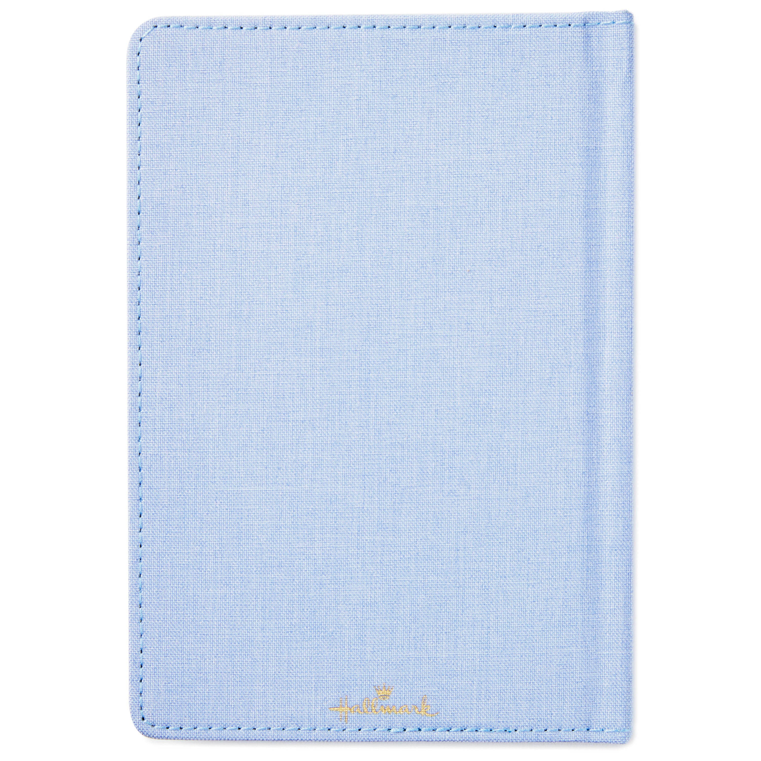 Hardcover Address Book (Blue Chambray)