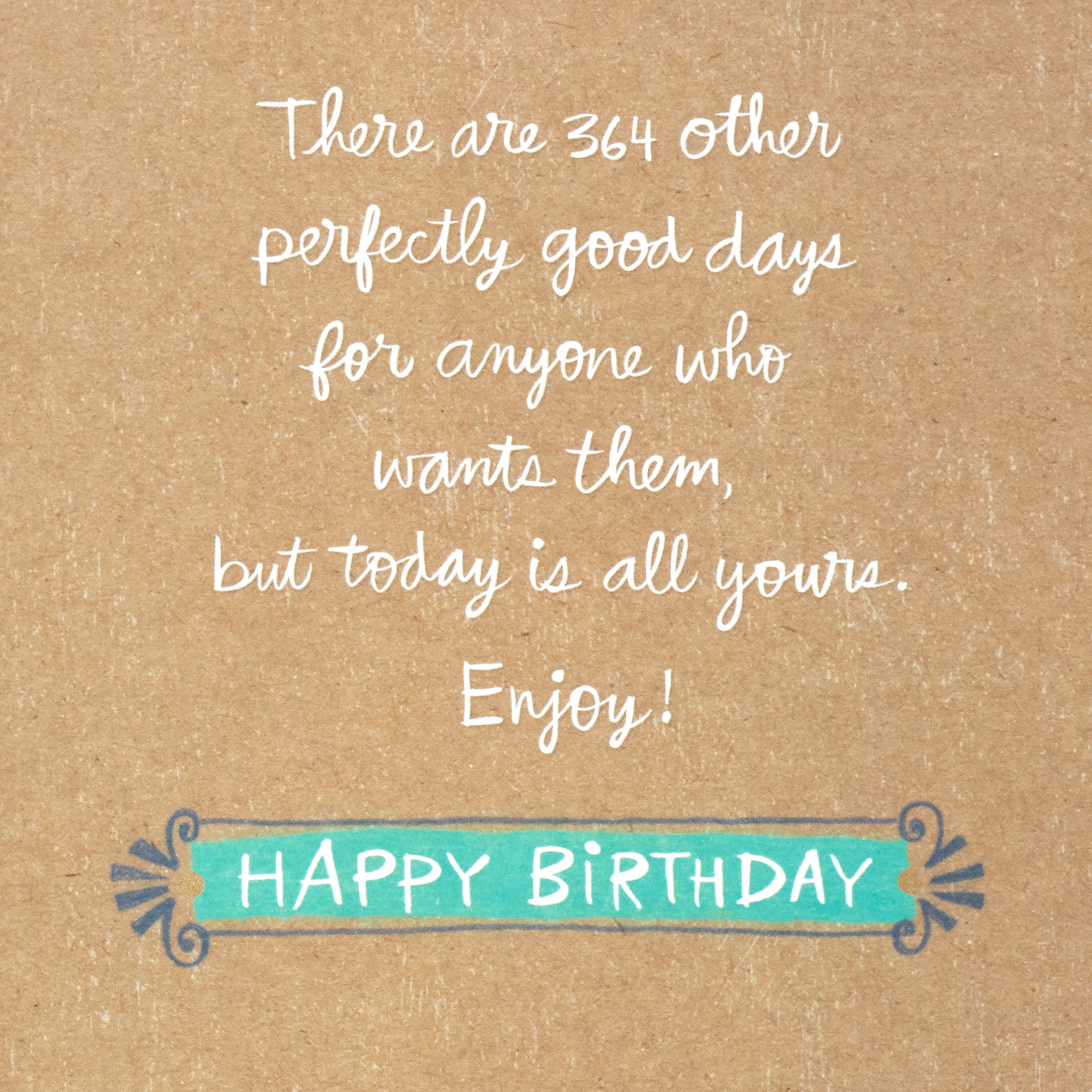 Birthday Greeting Card (Today is a Good Day)