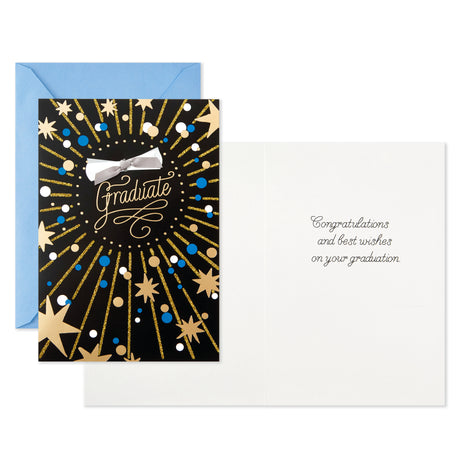 Pack of 4 Graduation Cards with Envelopes (Best Wishes)