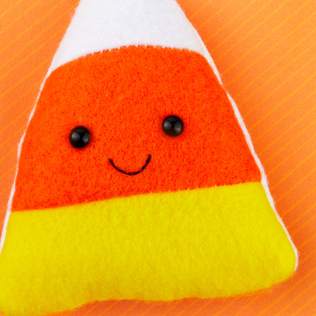 Signature Halloween Card for Kids (Removable Plush Candy Corn)