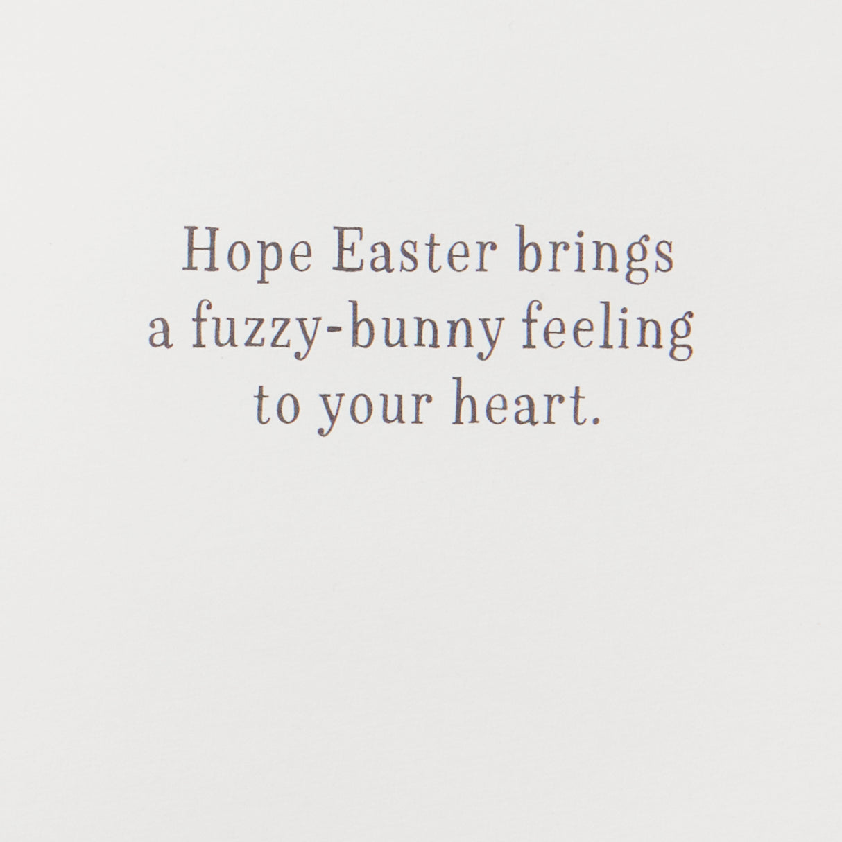 Easter Card for Kids (Cute Fuzzy Plush Bunny)