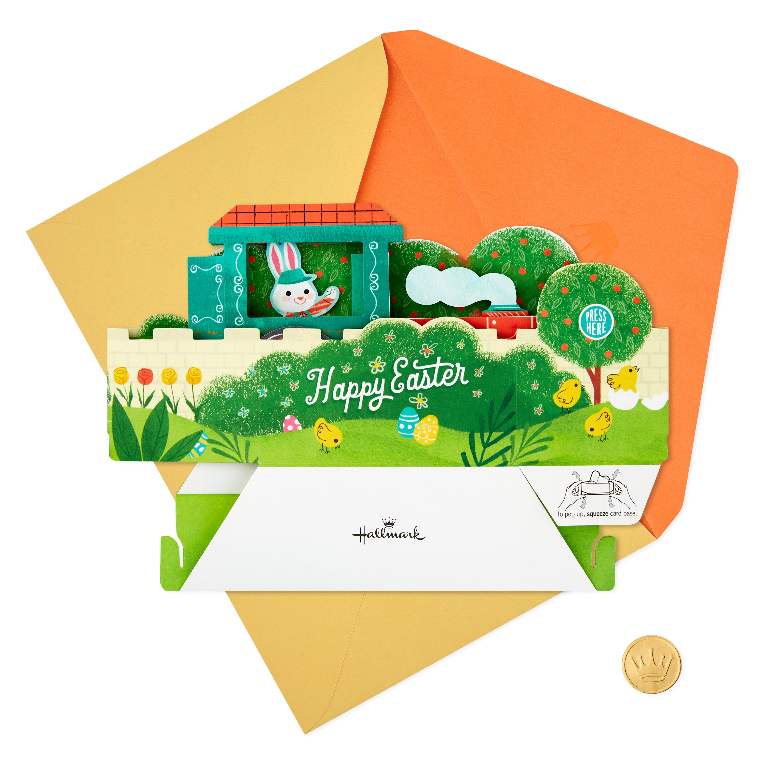 Paper Wonder Musical Pop Up Easter Card with Motion (Easter Train)