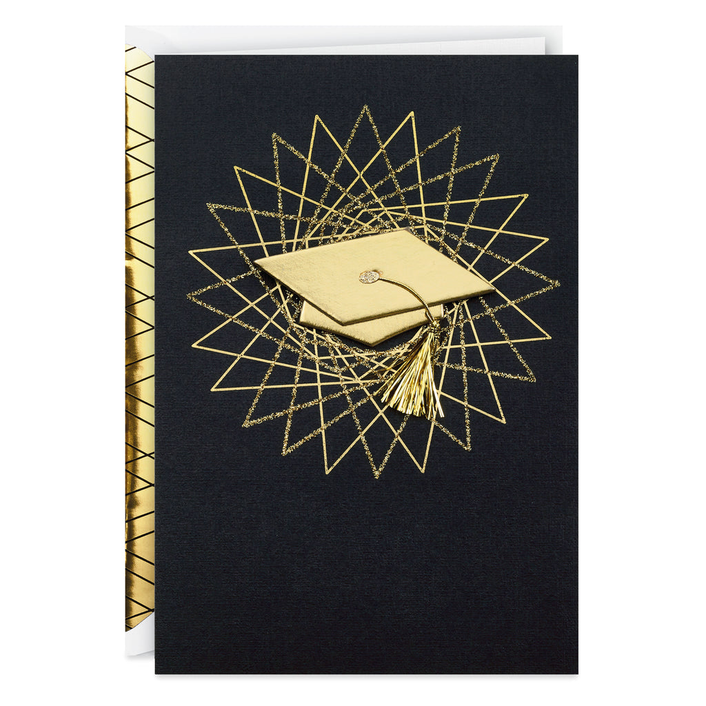 Signature Graduation Card (Graduation Cap With Tassel Hats Off to You)