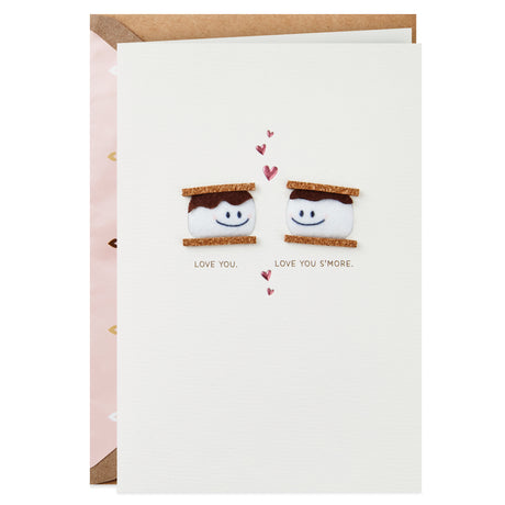 Signature Anniversary Card, Valentines Day Card, Love Card for Significant Other (Smores)