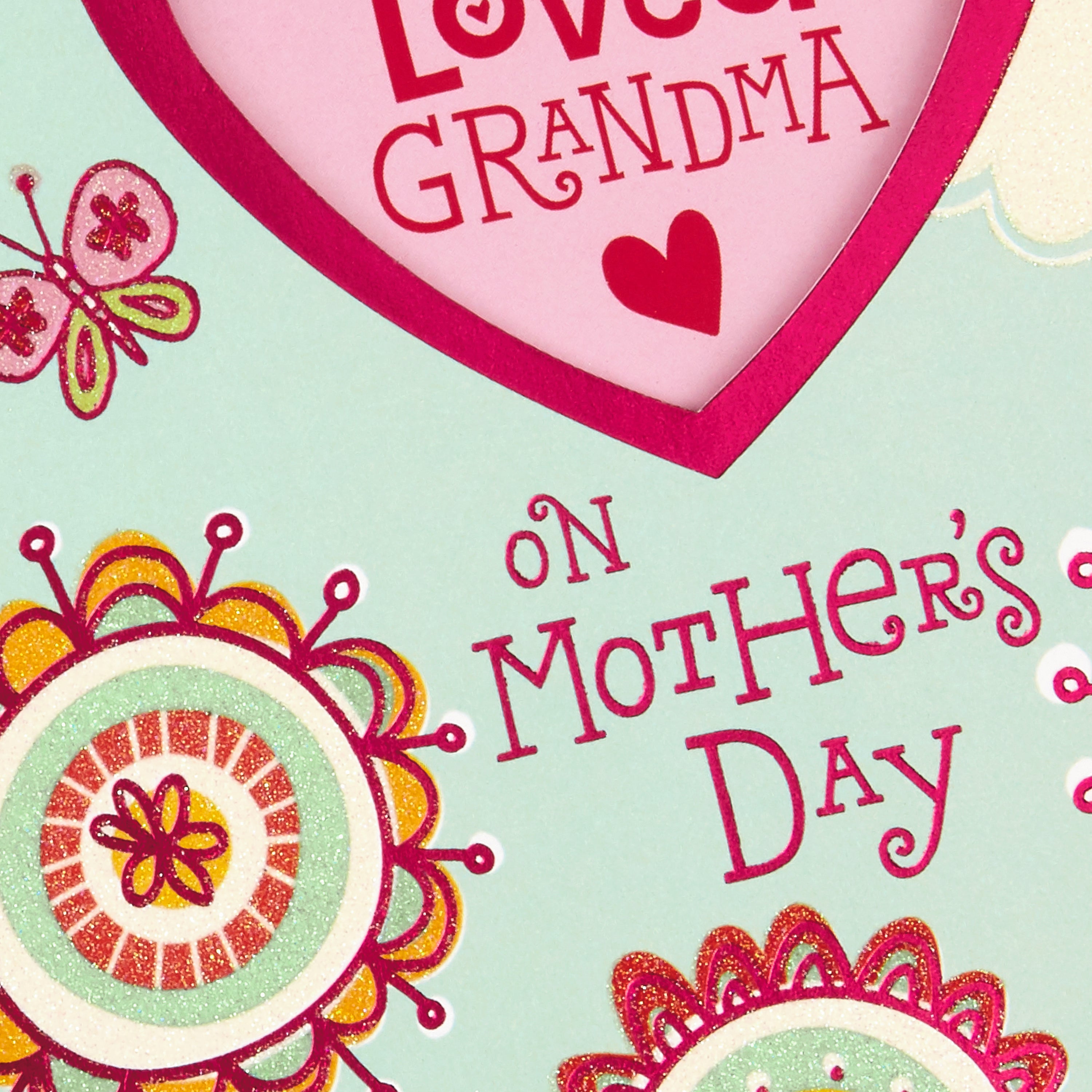 Mother's Day Card for Grandmother from Kids (Very Loved Grandma Sticker)