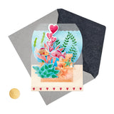 Paper Wonder Displayable Pop Up Anniversary Card (Goldfish)