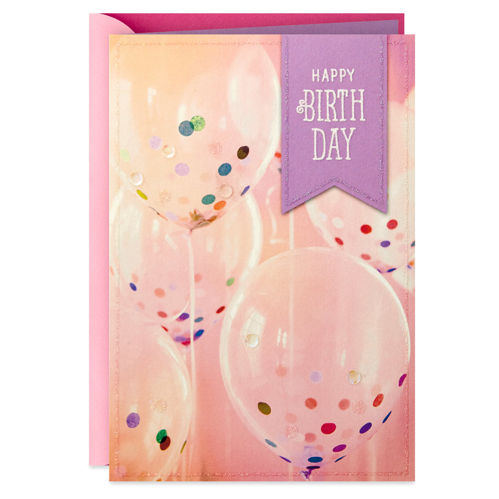 Birthday Card (Confetti Balloons)