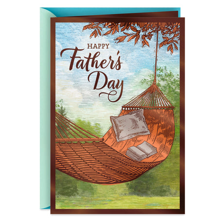 Father's Day Card for Dad, Stepdad, Grandpa, Husband (Hammock)