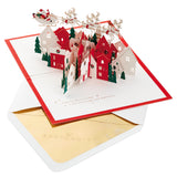 Signature Paper Wonder Pop Up Christmas Card (Santa and His Reindeer)