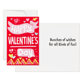 Assorted Valentines Day Cards for Kids, 12 Cards with Envelopes (Unicorns, Bears, Llamas)