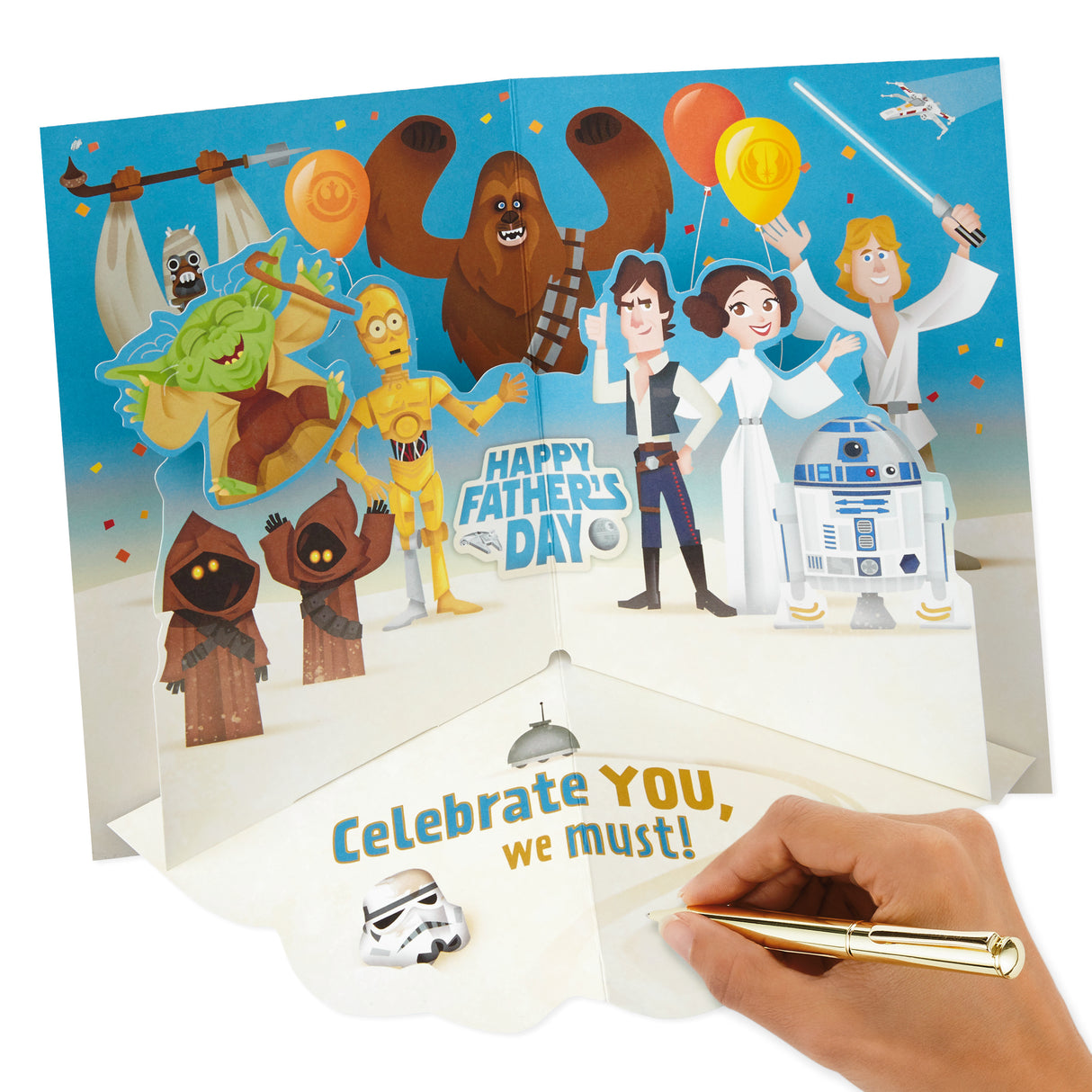 Star Wars Father's Day Card (Yoda, Celebrate You, We Must)