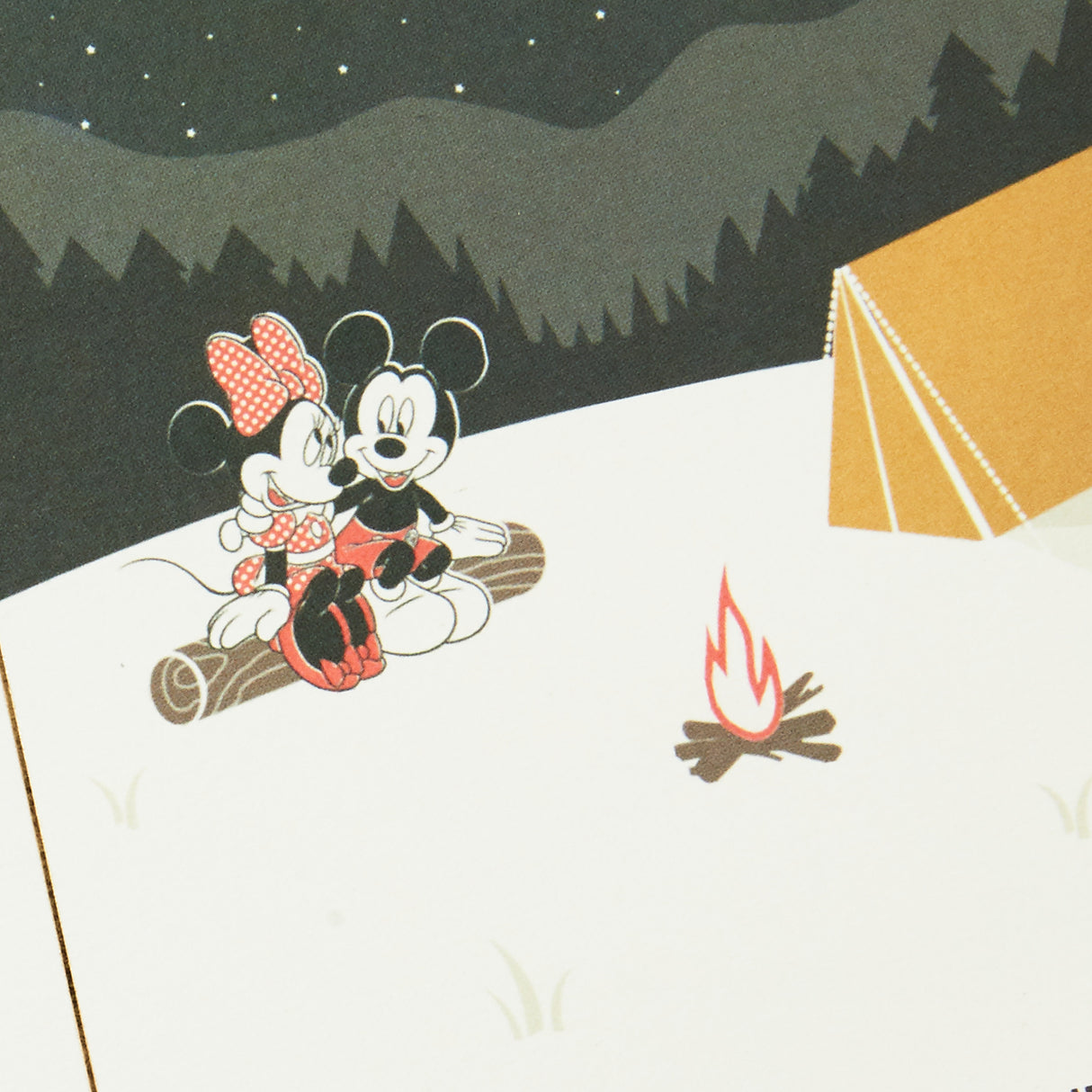 Fathers Day Card for Husband (Mickey Mouse and Minnie Mouse Camping)