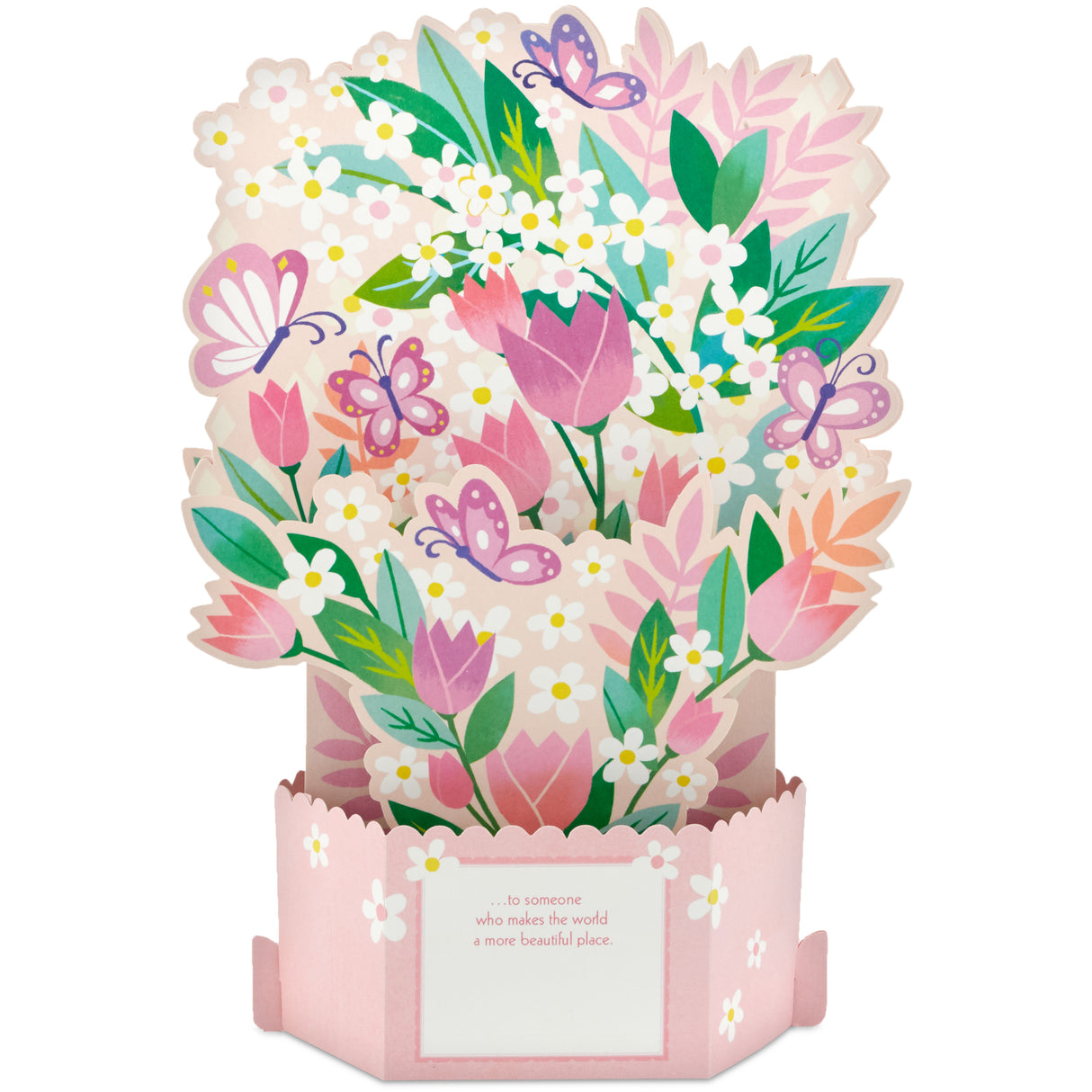Paper Wonder Mothers Day Pop Up Card with Sound and Motion (Butterfly Garden)