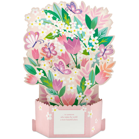 Paper Wonder Mothers Day Pop Up Card with Sound and Motion (Butterfly Garden)