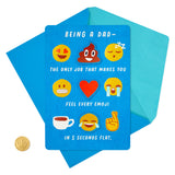 Fathers Day Card (Removable Emoji Magnets)