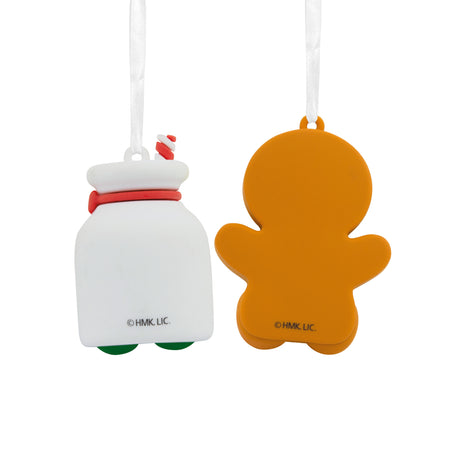 Better Together Gingerbread and Milk Magnetic Christmas Ornaments, Set of 2