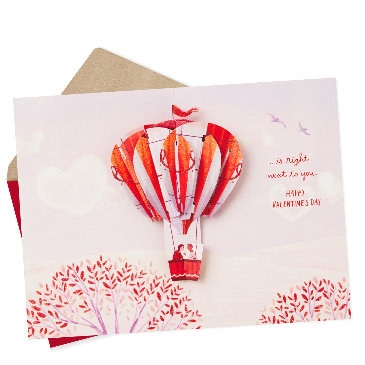 Paper Wonder Valentines Day Pop Up Card for Significant Other (Hot Air Balloon Valentine)