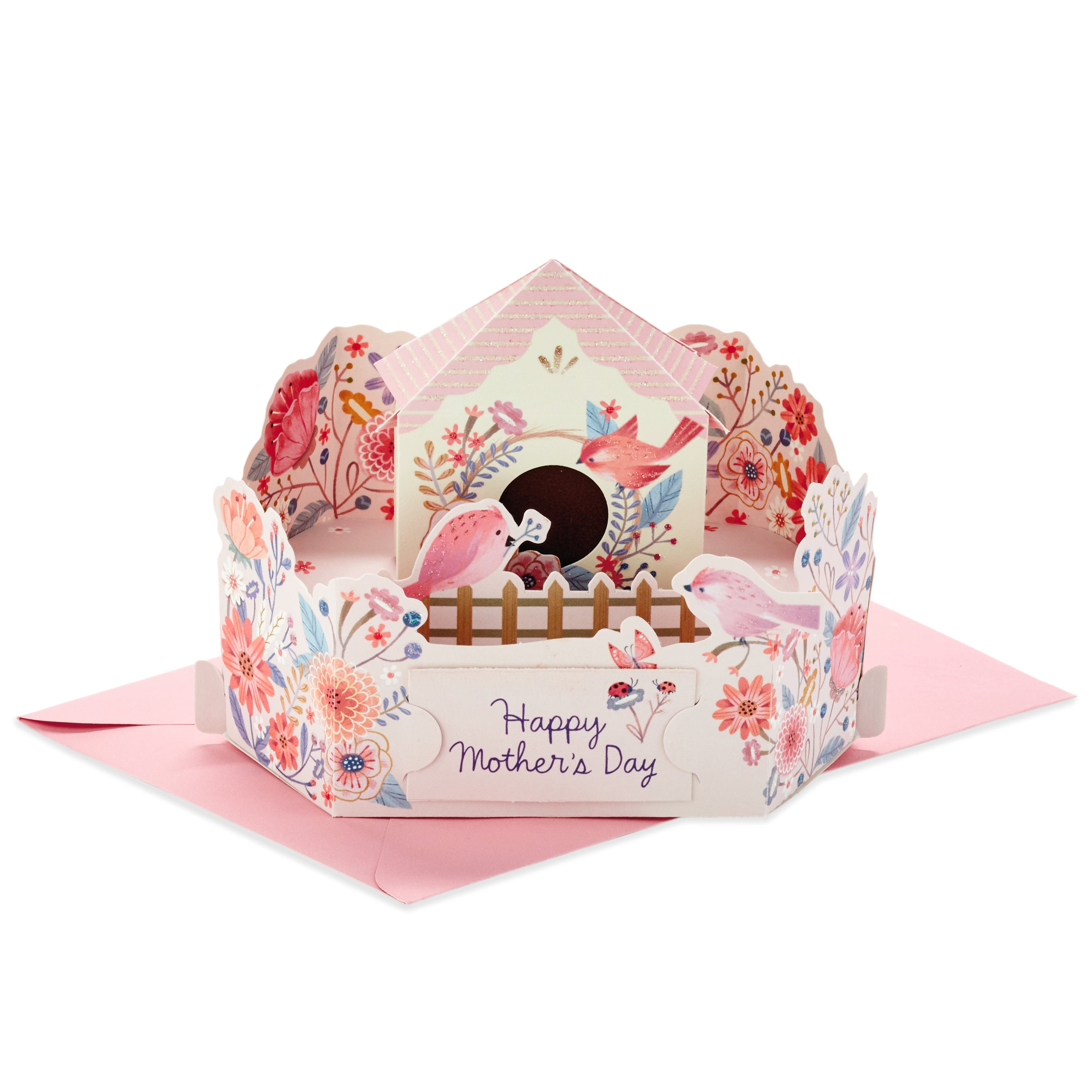 Pop Up Mothers Day Card (Displayable Bird House)