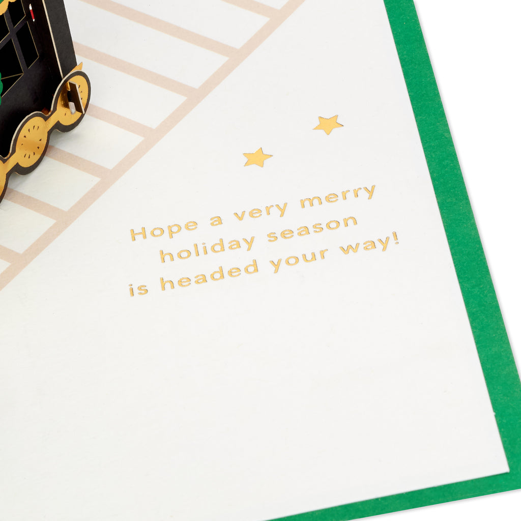 Signature Paper Wonder Pop Up Christmas Card (Christmas Train)
