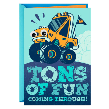 Birthday Card for Kids (Monster Truck Sticker)