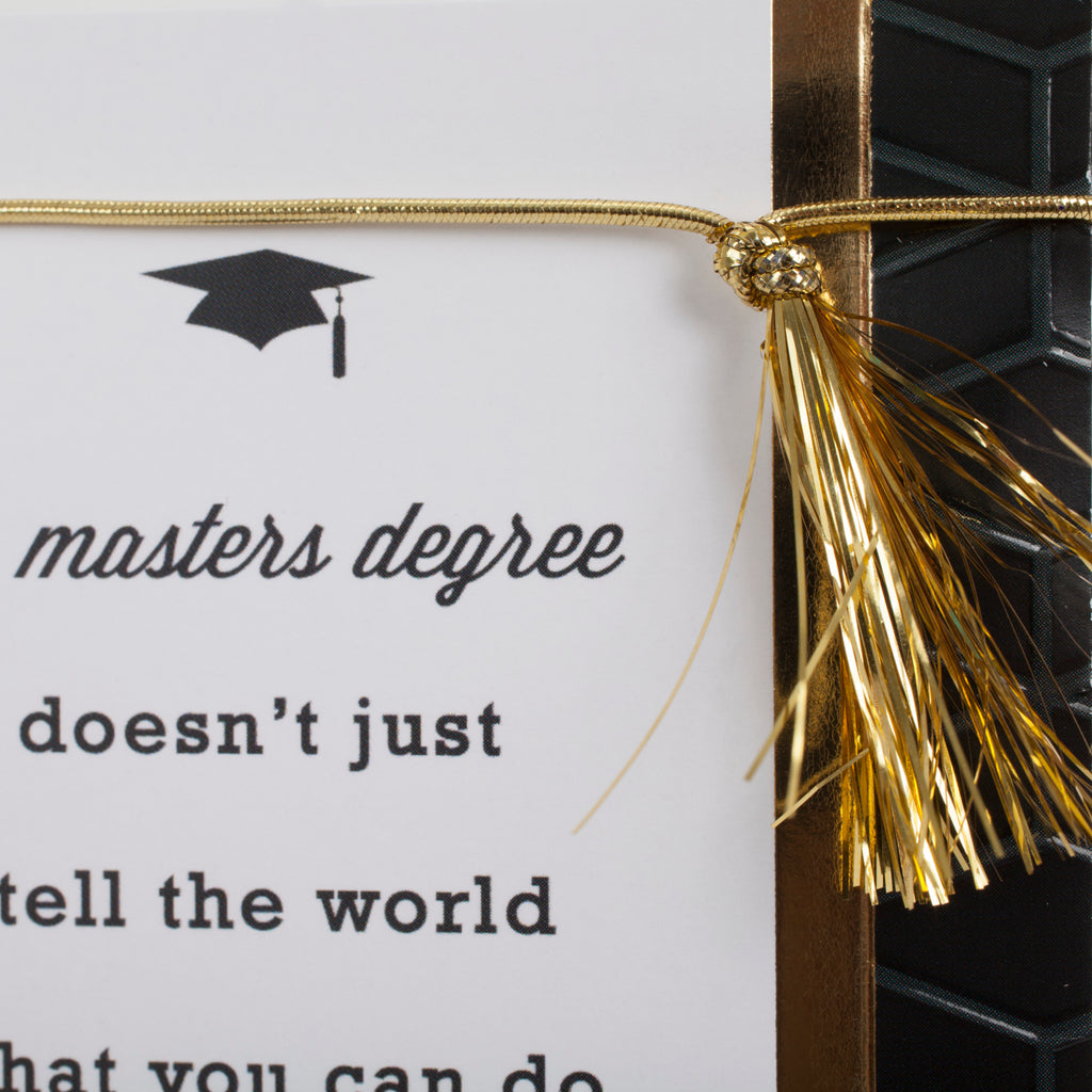 Master's Degree Graduation Card (Show the World What You Can Do)