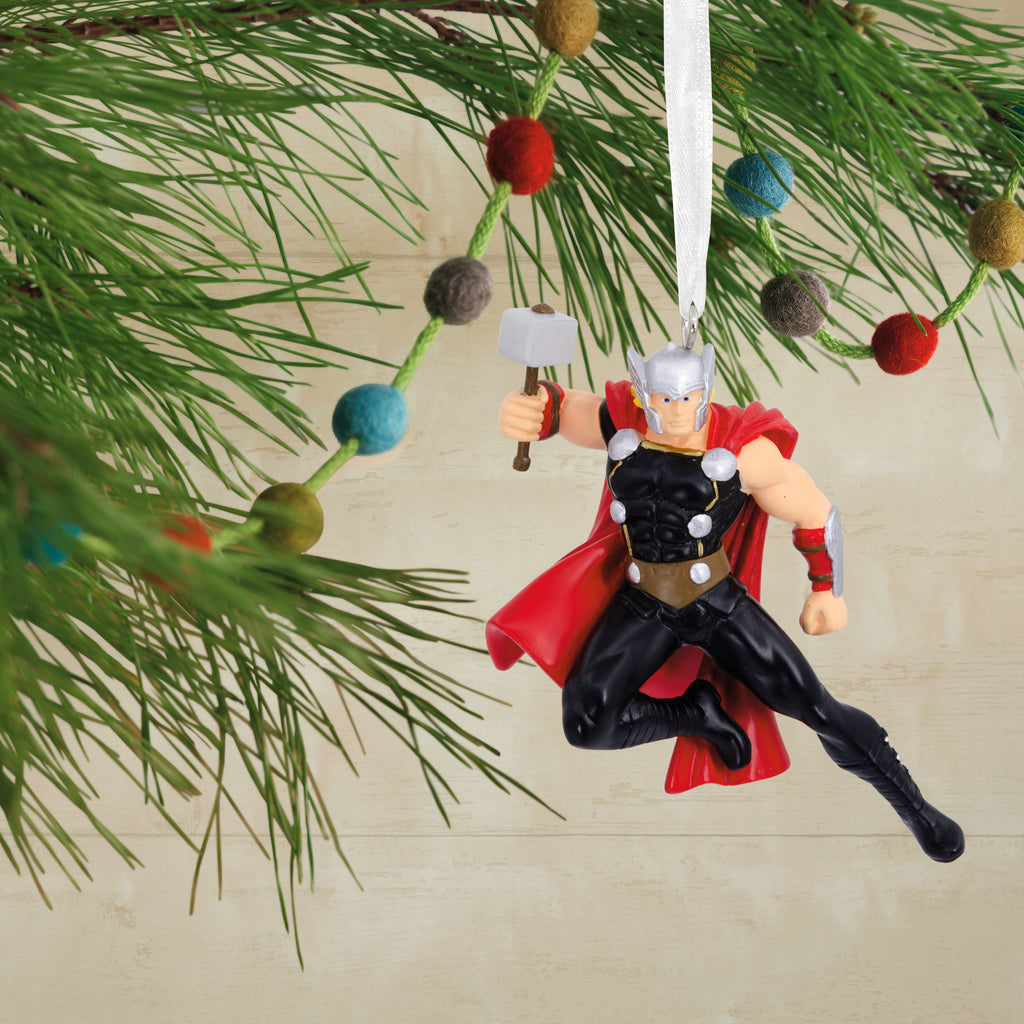 Marvel Thor With Mjolnir Christmas Ornament
