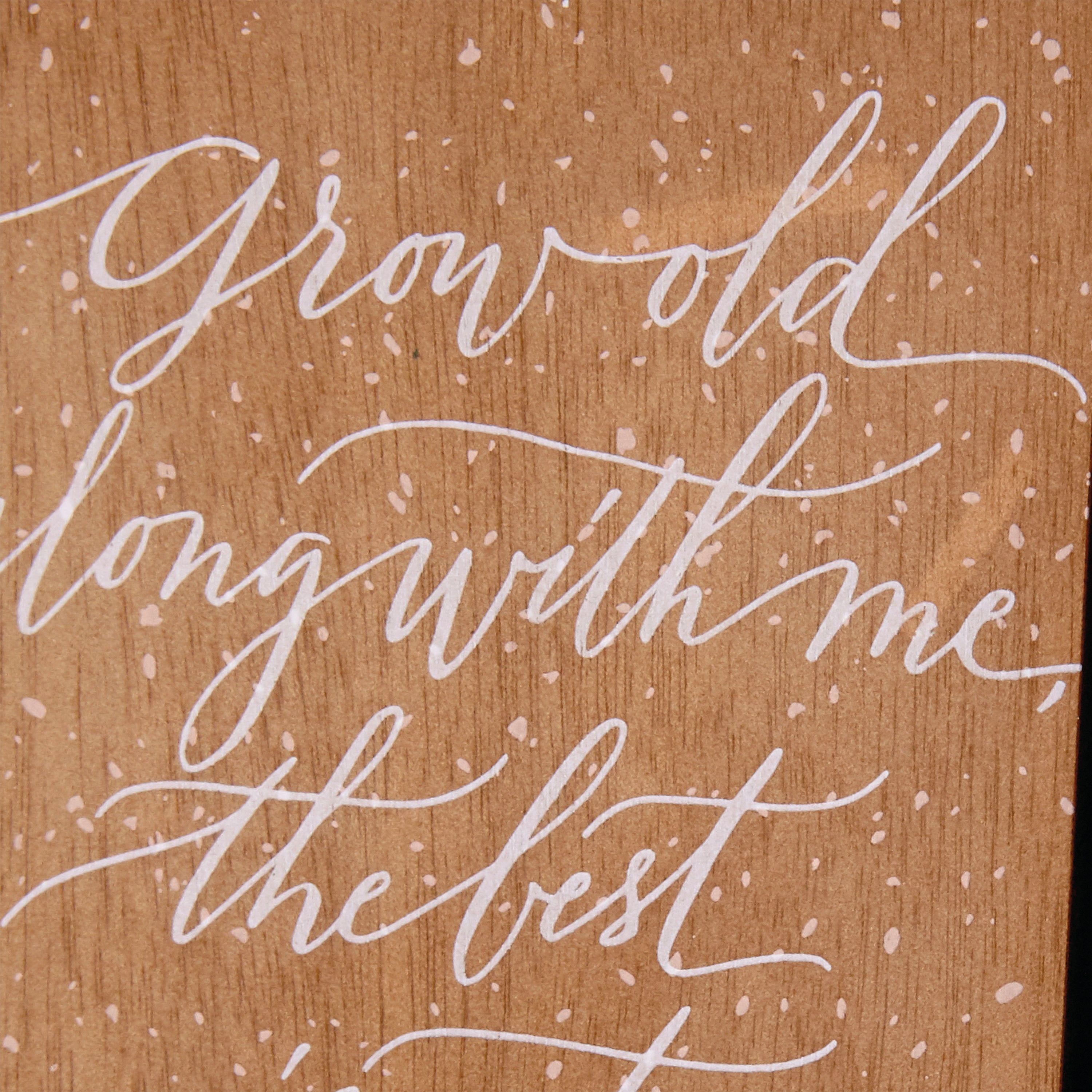 Signature Wood Wedding Card, Bridal Shower Card, Engagement Card (The Best is Yet to Be)