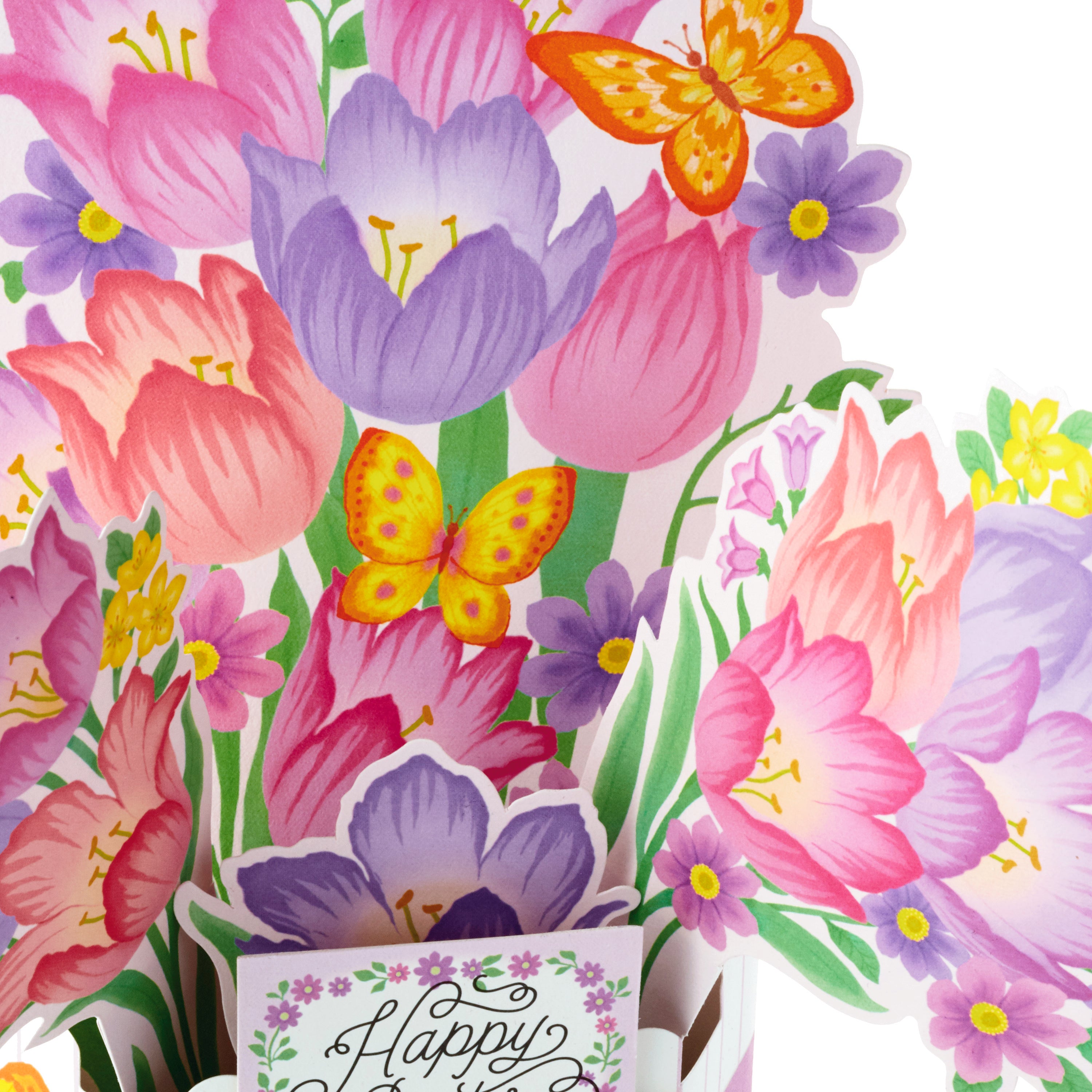 Paper Wonder Pop Up Easter Card (Displayable Bouquet of Flowers)