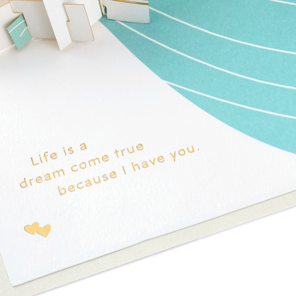 Signature Paper Wonder Pop Up Love Card, Because I Have You (Birthday Card or Anniversary Card)