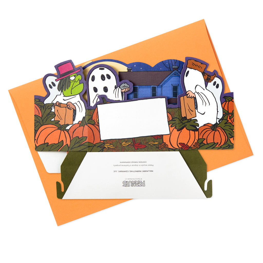  Paper Wonder Peanuts Halloween Pop Up Card with Light and Sound (Great Pumpkin)