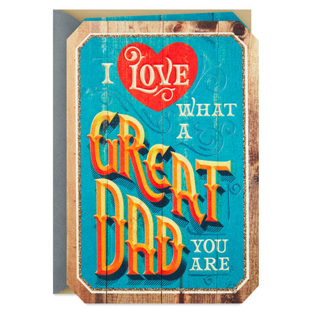 Fathers Day Card for Husband or Boyfriend (Great Dad)