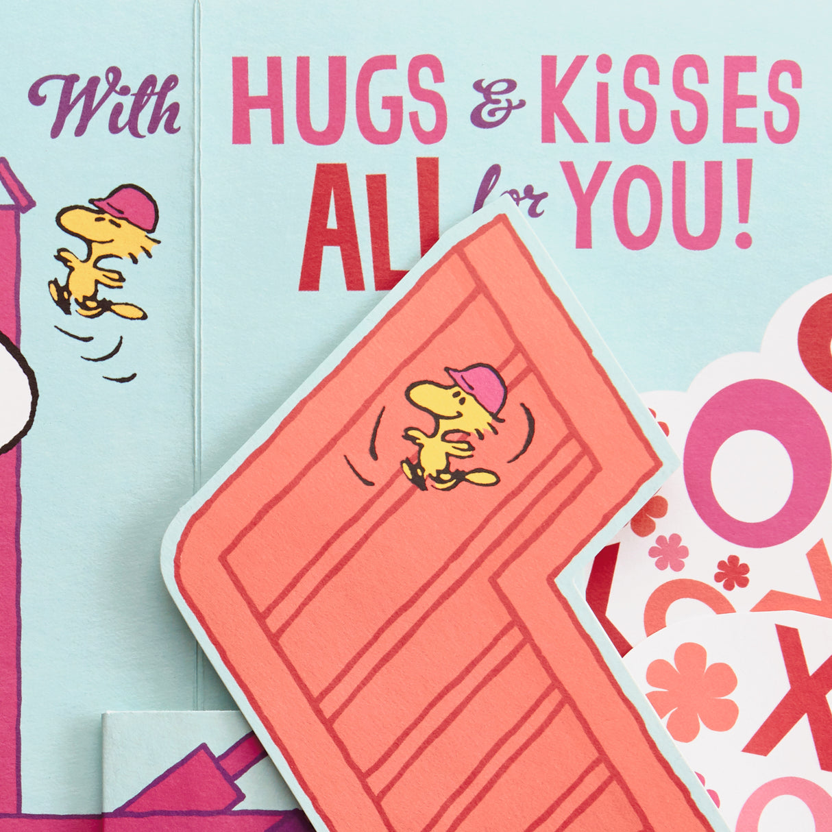 Pop Up Peanuts Birthday Card for Mom (Snoopy, Hugs and Kisses for You)