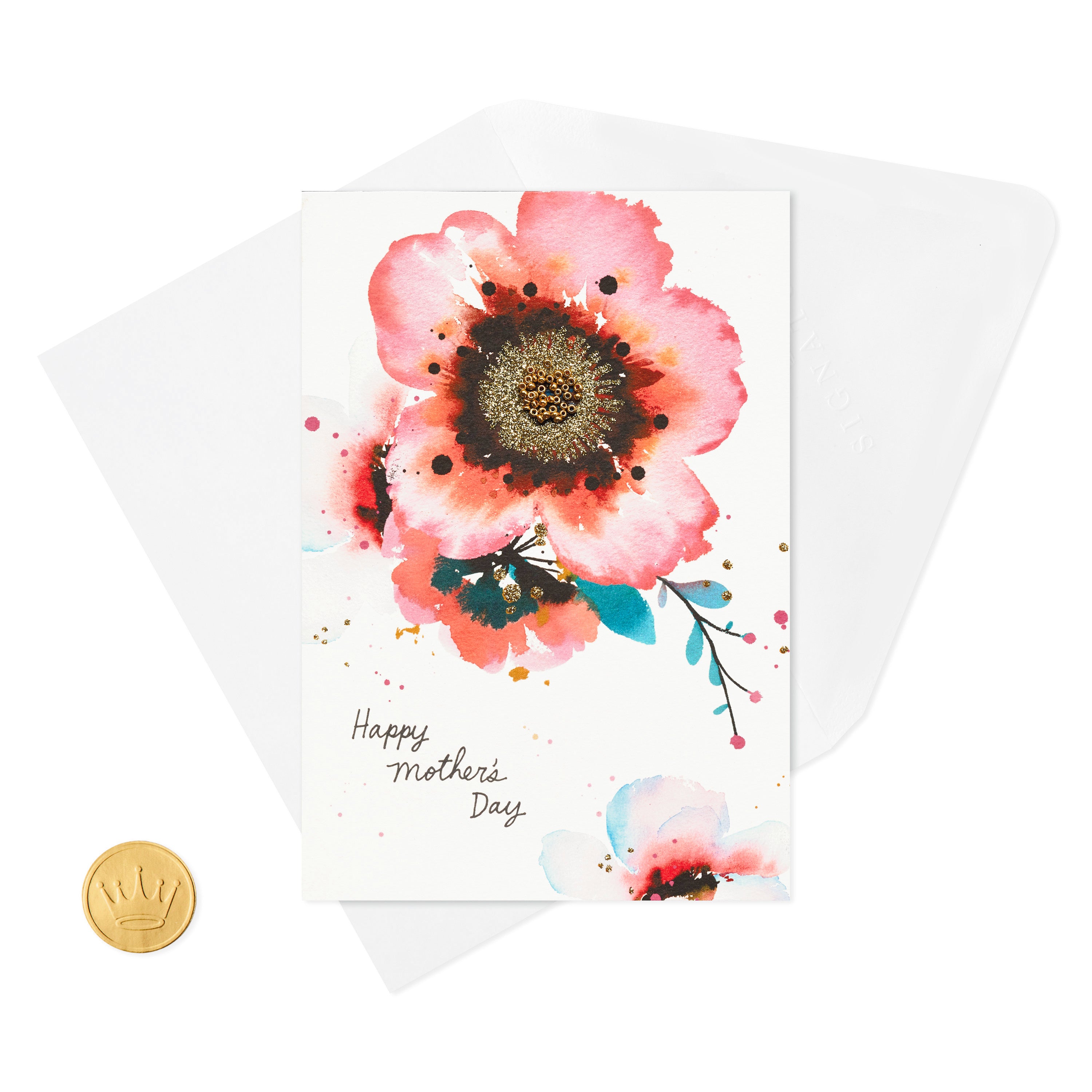 Signature Mother's Day Card (Watercolor Flowers)