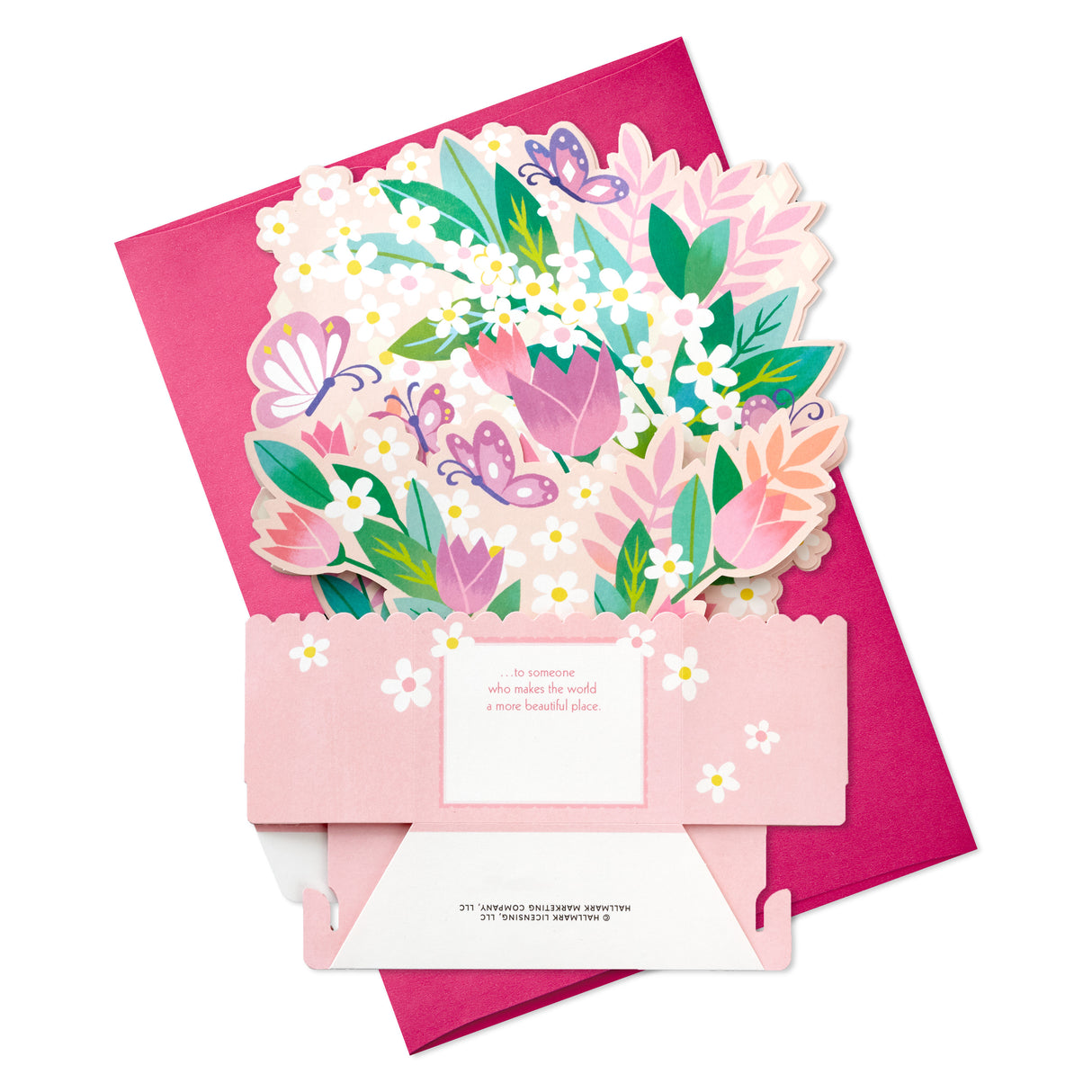 Paper Wonder Mothers Day Pop Up Card with Sound and Motion (Butterfly Garden)