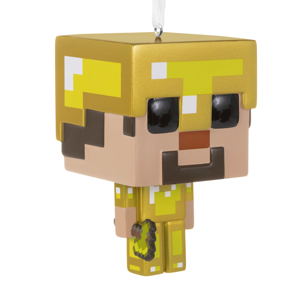 Minecraft Steve in Gold Armor Funko POP! Christmas Ornament