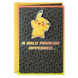 Pokémon Birthday Card (Wild Pikachu)