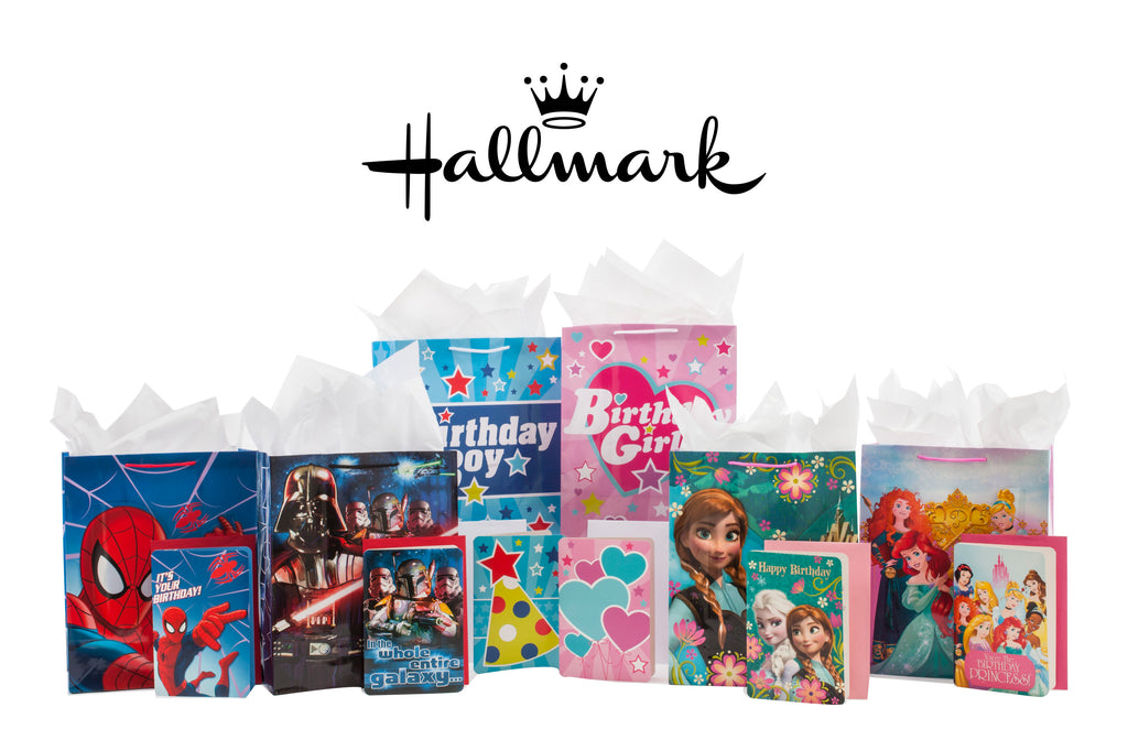13" Large Gift Bag with Birthday Card and Tissue Paper (Disney Princesses)
