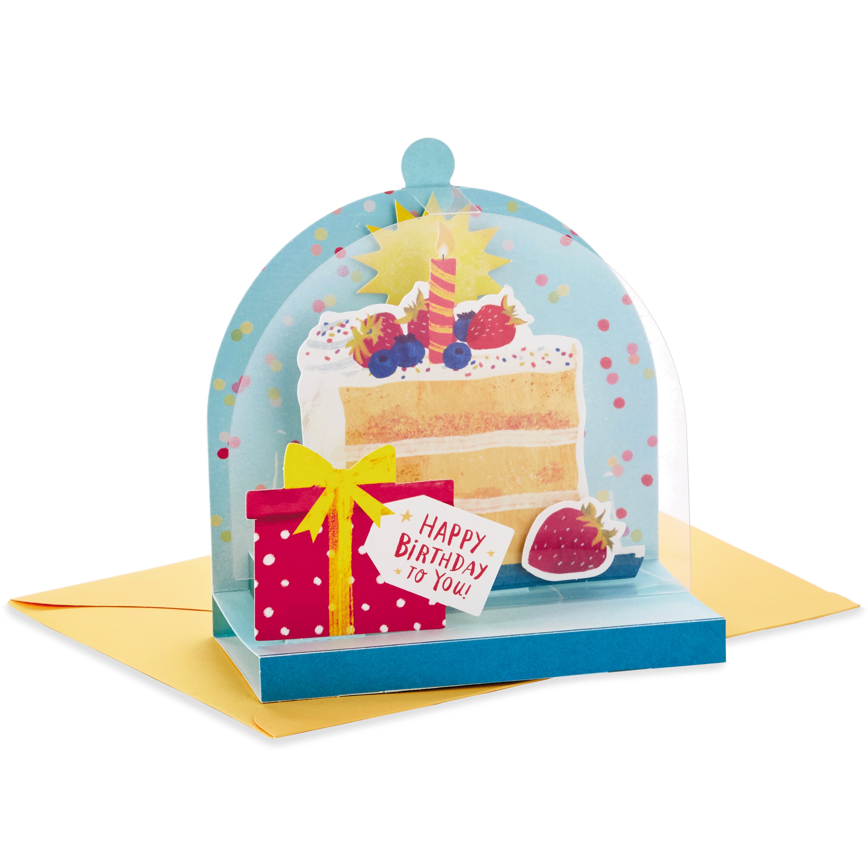 Paper Wonder Displayable Pop Up Birthday Card (Birthday Cake)